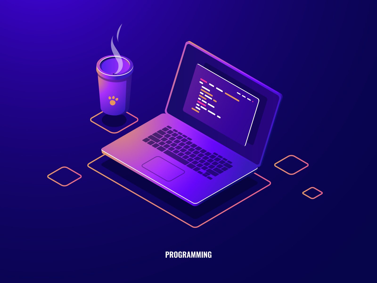 Software development and programming code on a laptop screen