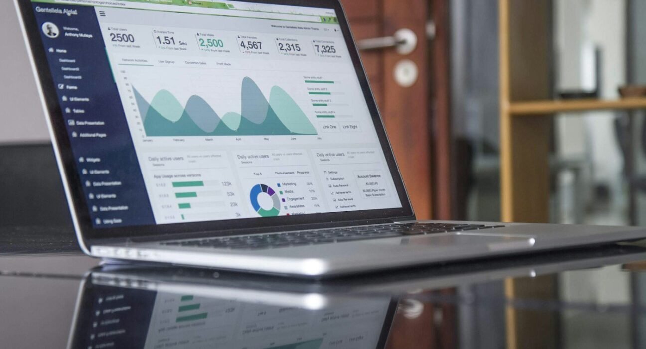Business analytics dashboard representing SEO agency comparison
