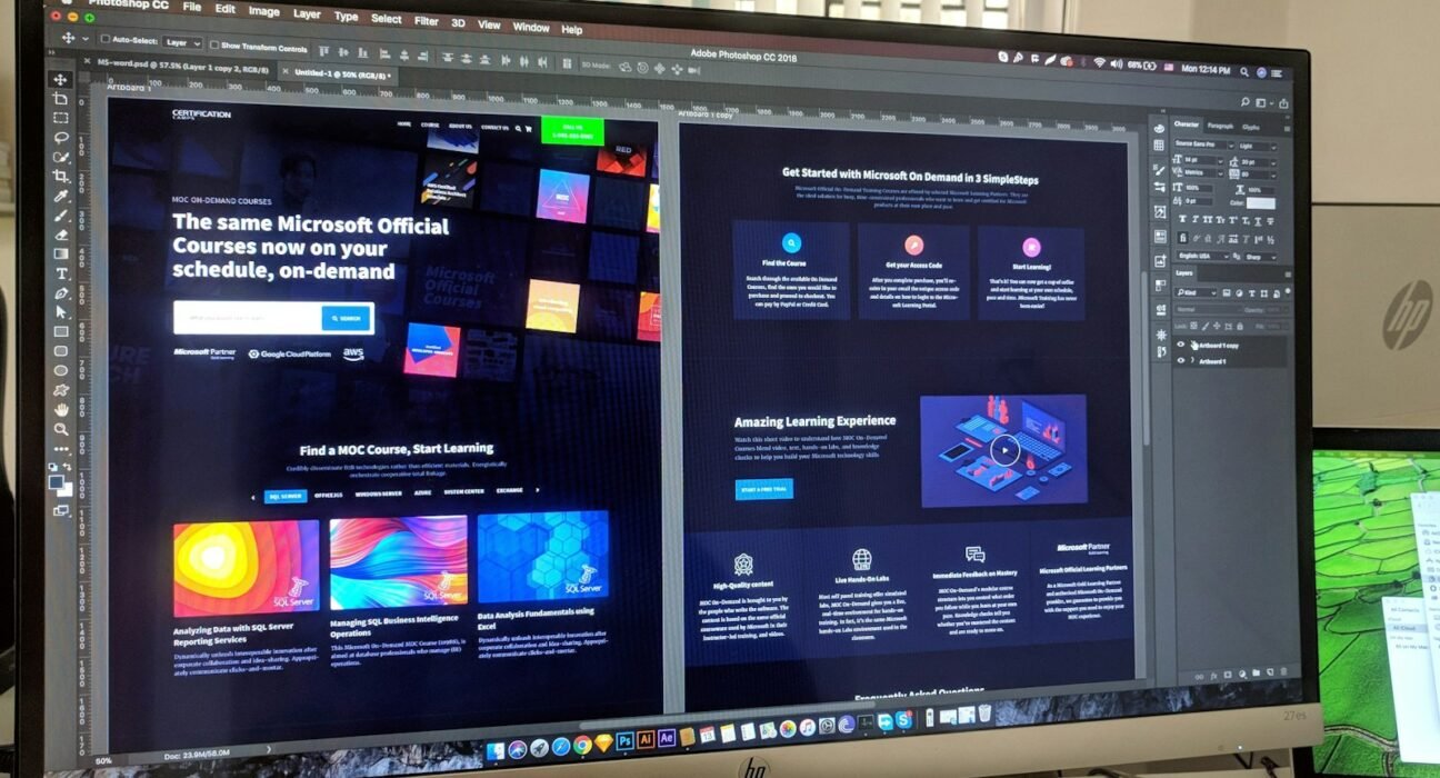 Responsive web design across desktop and mobile devices