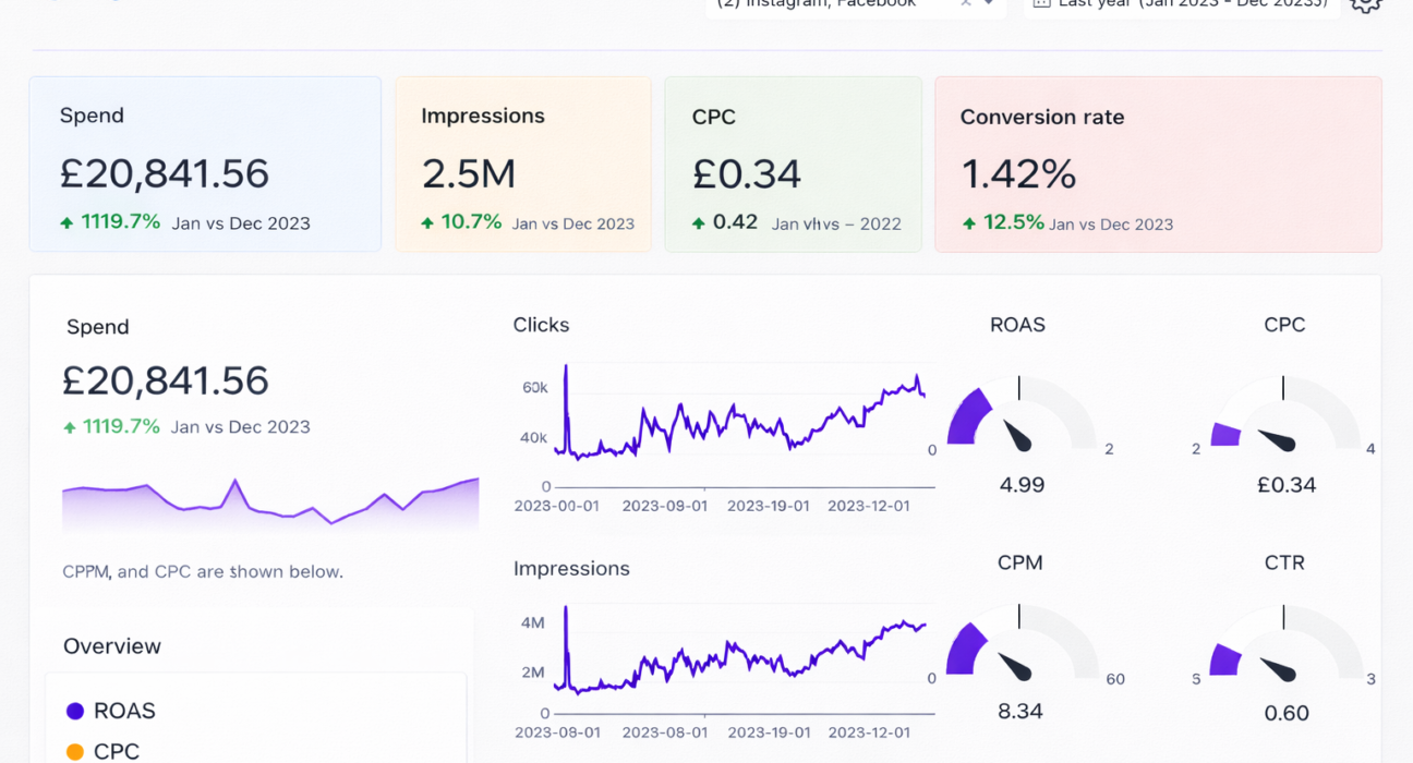 Meta ads Faridabad budget and campaign performance analytics