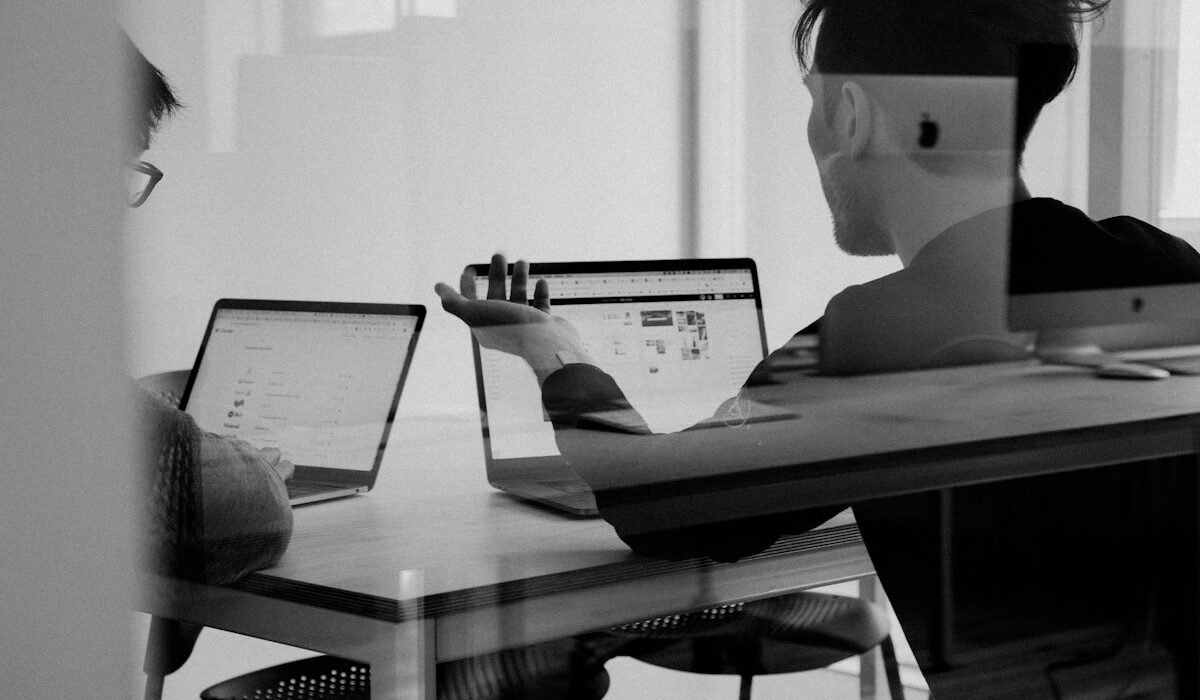 Digital team discussing website services and customer needs